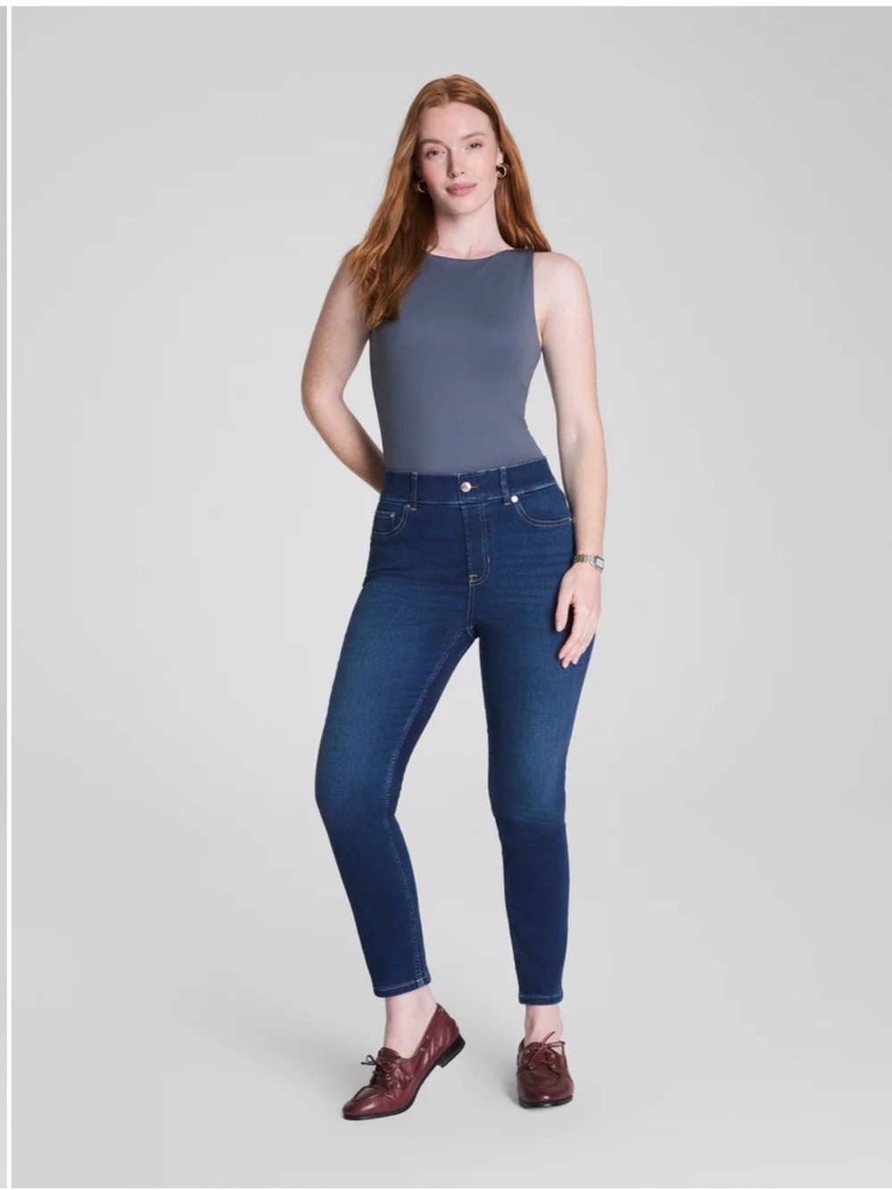 SPANX Women's Indigo Blue Stretch Jeggings Size M
